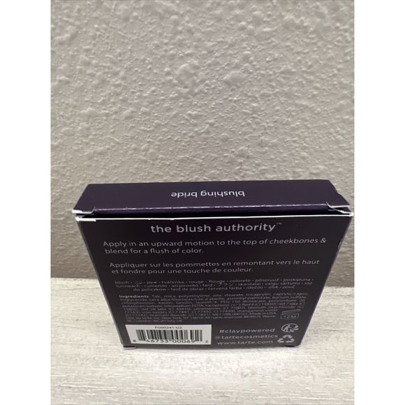 Tarte Amazonian Clay 12 Hour Blush Blushing Bride Full Size 5.6g New In Box - Picture 3 of 7